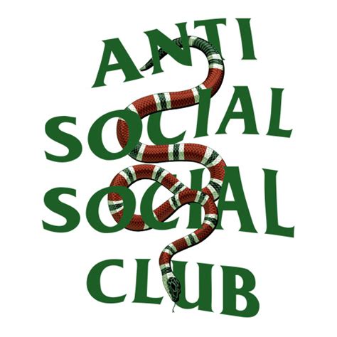 anti social social club gucci snake